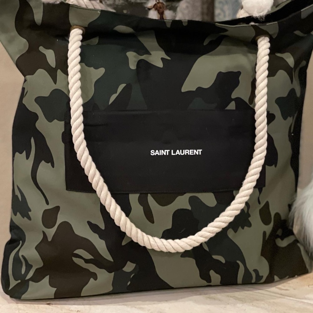 Saint Laurent dustbag tote